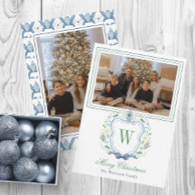 Monogram, Aquarellfarben Chinoiserie Jar Wappen Fo