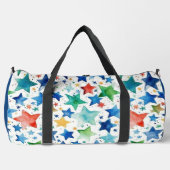 Monogram-Aquarellsterne Personalisiert Duffle Bag (Vorderseite)