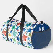 Monogram-Aquarellsterne Personalisiert Duffle Bag (Rechte Ecke)