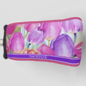 Monogram-Aquarelltulissen Golf Headcover (Vorderseite)
