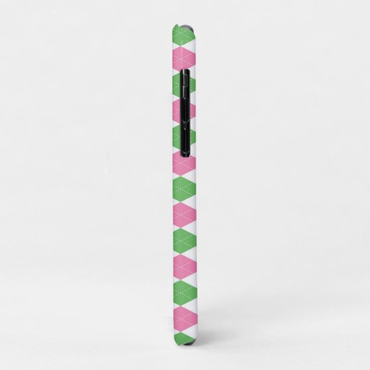 MONOGRAM ARGYLE PINK GREEN PATTERN Case-Mate iPhone HÜLLE (Hinten/Links)