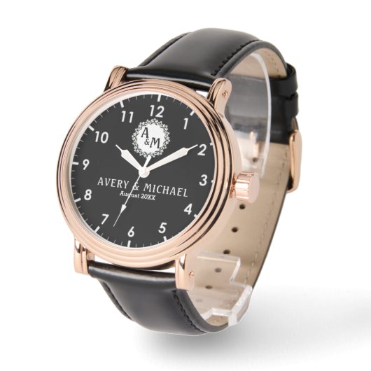 Monogram Armbanduhr (Winkel)