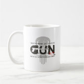 Monogram Art of Gun | 11 Klassische Tasse (Links)