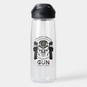 Monogram Art of Gun | 25oz Trinkflasche (Rückseite)