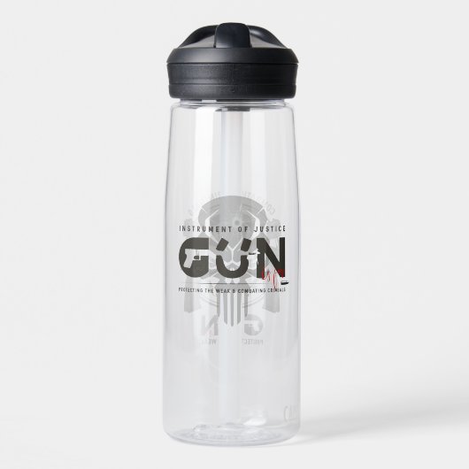 Monogram Art of Gun | 25oz Trinkflasche (Vorne)