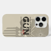 Monogram Art of Gun | Case-Mate iPhone Hülle (Rückseite (Horizontal))