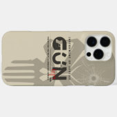 Monogram Art of Gun | Case-Mate iPhone Hülle (Rückseite (Horizontal))