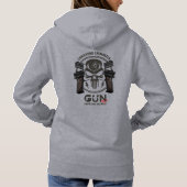 Monogram Art of Gun | Damen Hoodie (Rückseite)