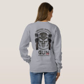 Monogram Art of Gun | Damen Sweatshirt (Schwarz voll)