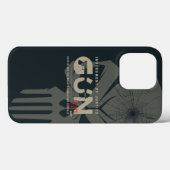 Monogram Art of Gun | (Dunkler Modus) Case-Mate iPhone Hülle (Rückseite (Horizontal))