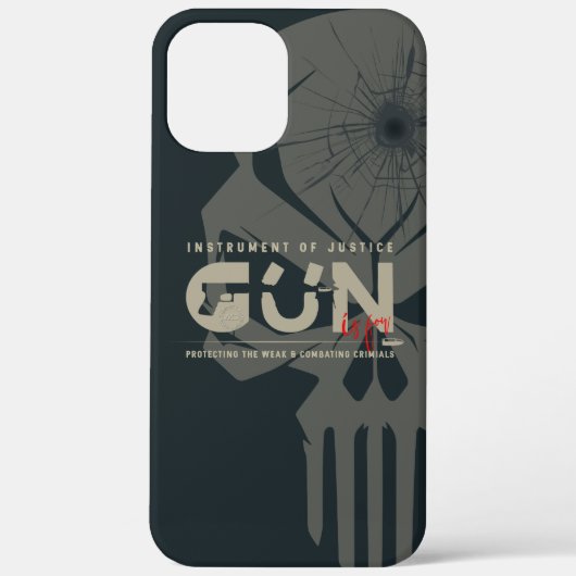 Monogram Art of Gun | (Dunkler Modus) Case-Mate iPhone Hülle (Rückseite)