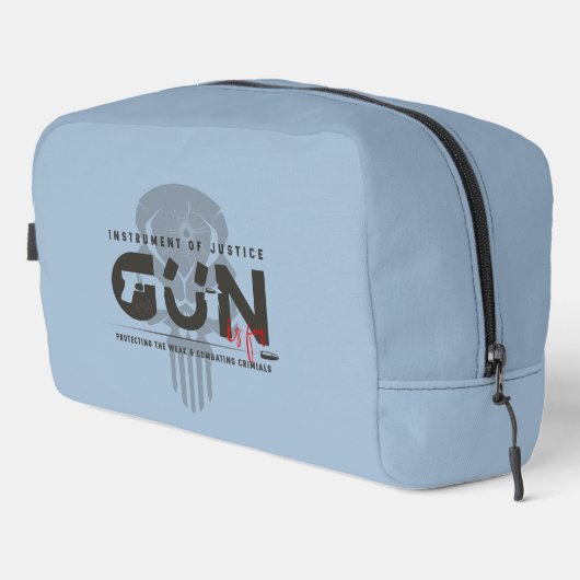 Monogram Art of Gun | Waschbeutel (Rechte Ecke)