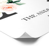 Monogram Art Print, Letter A, Wedding, Kinderzimme Poster (Ecke)