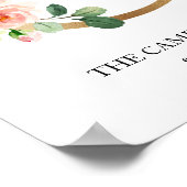 Monogram Art Print, Letter C, Wedding, Kinderzimme Poster (Ecke)