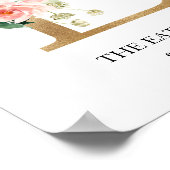 Monogram Art Print, Letter E, Wedding, Kinderzimme Poster (Ecke)