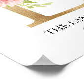 Monogram Art Print, Letter L, Wedding, Kinderzimme Poster (Ecke)