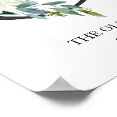 Monogram Art Print, Letter O, Wedding, Kinderzimme Poster (Ecke)