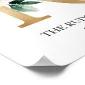 Monogram Art Print, Letter R, Wedding, Kinderzimme Poster (Ecke)