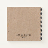 Monogram Artist Sketchbook-Notebook Notizblock (Rückseite)