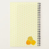 Monogram & Aspen Blätter Polka Dot Muster Custom Planer (Rückseite)