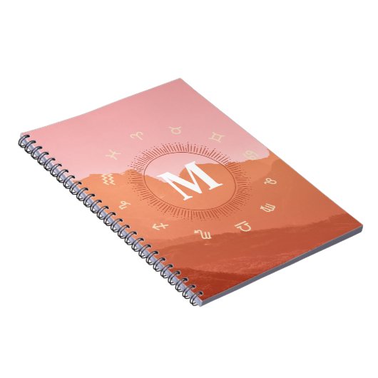 Monogram Astrology-Notebook Notizblock (Rechte Seite)