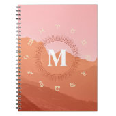 Monogram Astrology-Notebook Notizblock (Vorderseite)