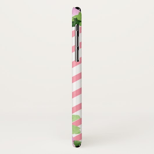 Monogram auf dem Floral iPhone X Case (Hinten/Links)