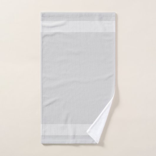 Monogram auf Light Silver Gray Shades Badhandtuch Set (Handtuch)