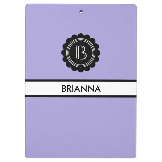 Monogram Aura Indigo und Black Klemmbrett (Rückseite)