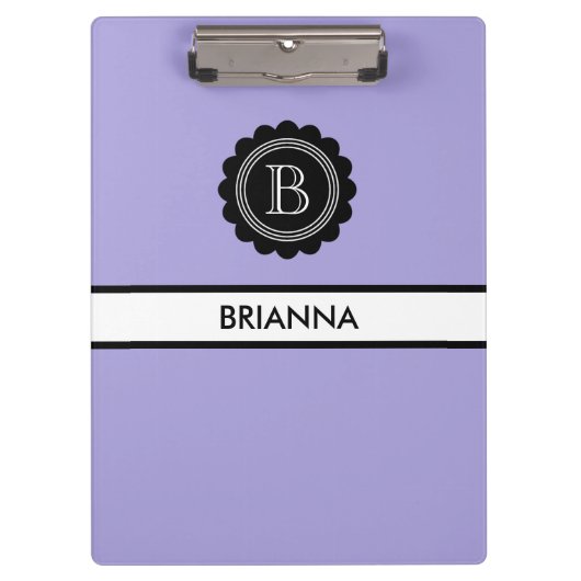 Monogram Aura Indigo und Black Klemmbrett (Vorderseite)