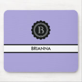 Monogram Aura Indigo und Black Mousepad (Vorne)