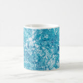 Monogram aus blauem und weißem Marmor Kaffeetasse (Mittel)