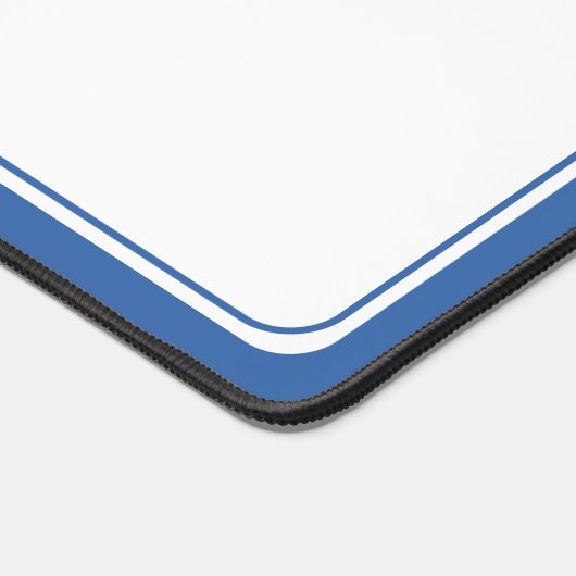 Monogram aus Blue und White Palm Palmetto Tree Schreibtischunterlage (Ecke)