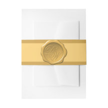 Monogram aus Gold Wax Siegel 2 Initials elegant Ge