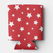 Monogram aus Red White and Blue Patriotic Stars Dosenkühler (Rückseite)