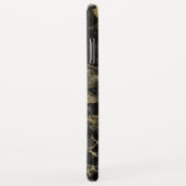 Monogram aus schwarzem und goldenem Marmor Elegant Case-Mate iPhone Hülle (Hinten/Rechts)