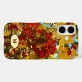 Monogram Autumn RedBerry orange Tree Crown Foto - Case-Mate iPhone Hülle (Rückseite (Horizontal))
