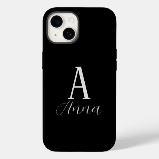 Monogram Autumn vibe Case-Mate iPhone Case (Rückseite)