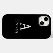 Monogram Autumn vibe Case-Mate iPhone Case (Rückseite (Horizontal))