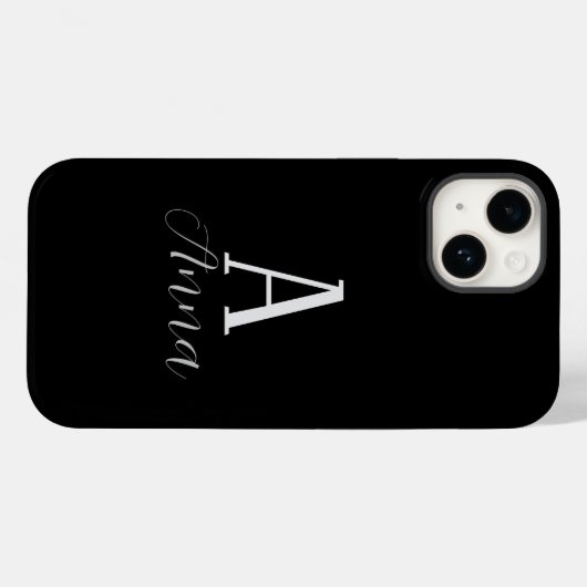 Monogram Autumn vibe Case-Mate iPhone Case (Rückseite (Horizontal))