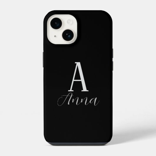 Monogram Autumn vibe Case-Mate iPhone Case Hülle (Rückseite)