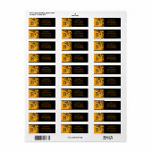 Monogram B Benutzerdefinierte Adressbezeichnungen (Vorne)