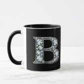 Monogram-B-Imitate Diamond Tasse (Links)