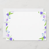 Monogram B ist für Baby Showdusche Foto geeignet Einladung (Rückseite)