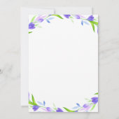 Monogram B ist für Babydusche geeignet Einladung (Rückseite)