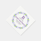 Monogram B ist für Babydusche geeignet Serviette (Ecke)