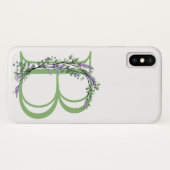 Monogram B Lavendel Eucalyptus Case-Mate iPhone Hülle (Rückseite (Horizontal))