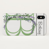 Monogram B Lavendel Eucalyptus Case-Mate iPhone Hülle (Rückseite (Horizontal))