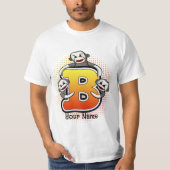 Monogram-B-Socken-Affen-T - Shirt (Vorderseite)