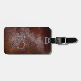 Monogram B Travel Luggage Tags mit Texas-Markenbez Gepäckanhänger